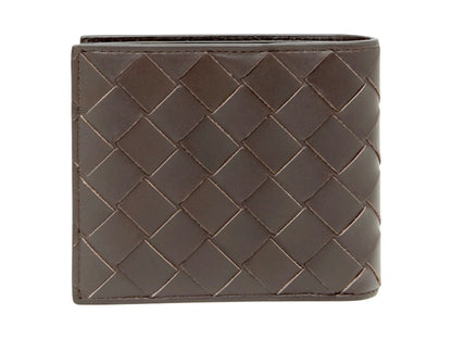Bottega Veneta Wallet Intrecciato Bi-Fold Fondant Brown