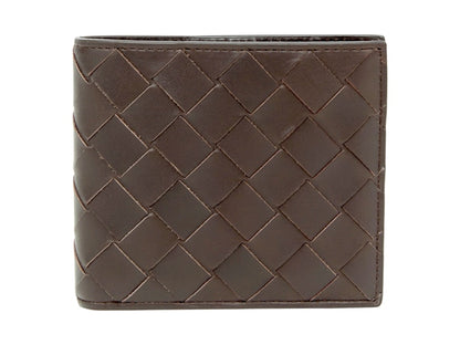Bottega Veneta Wallet Intrecciato Bi-Fold Fondant Brown