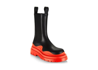 Bottega Venetta Tire Boot Black Orange