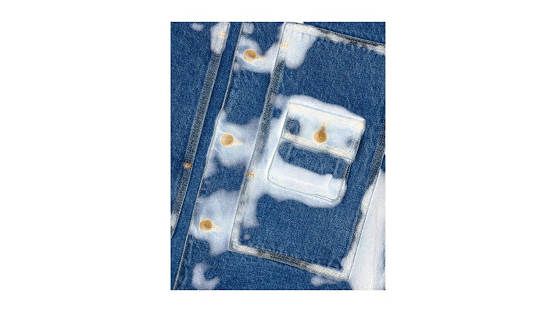 Brain Dead 15oz Selvedge Denim 37 Work Shirt Washed Indigo