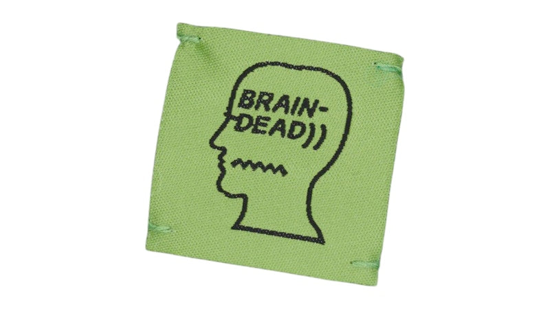 Brain Dead Alpaca Knit Polka Dot Ear Flap Beanie Olive