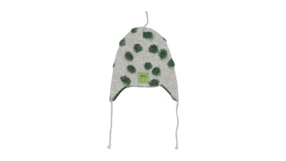Brain Dead Alpaca Knit Polka Dot Ear Flap Beanie Olive