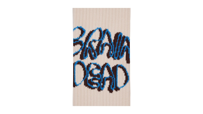 Brain Dead Bd Stringy Socks White