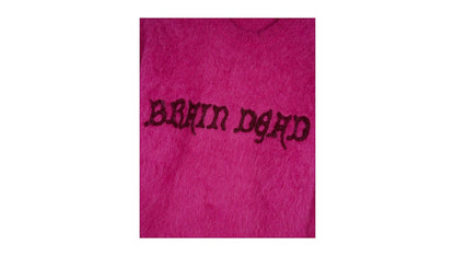 Brain Dead Boxy Knit Sweater Fuchsia