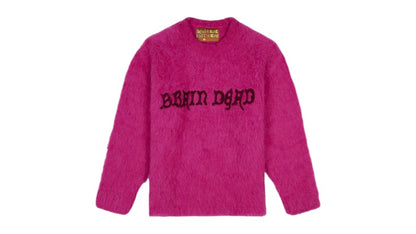 Brain Dead Boxy Knit Sweater Fuchsia