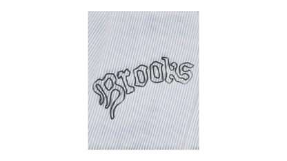 Brain Dead Brooks Brothers California Embroidered Striped Oxford Button Up Shirt Blue