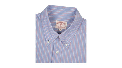 Brain Dead Brooks Brothers California Half Placket Oxford Button Up Shirt Blue