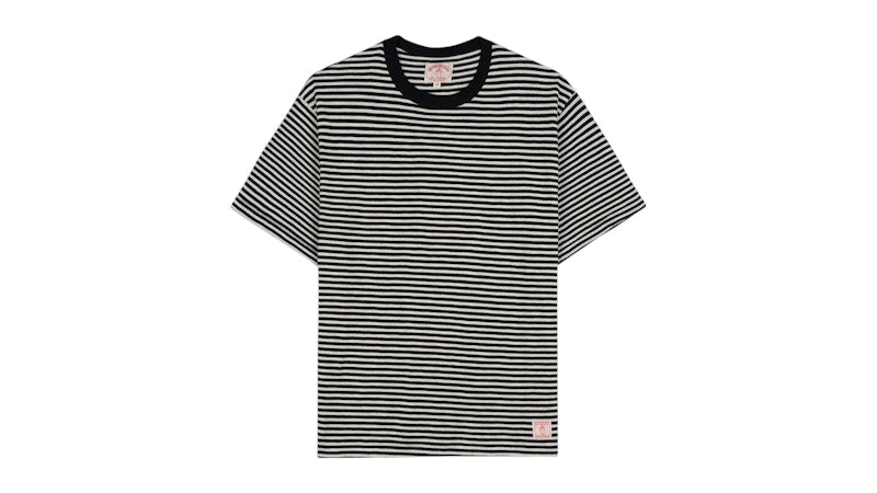 Brain Dead Brooks Brothers California Loose Knit Striped T-Shirt Black
