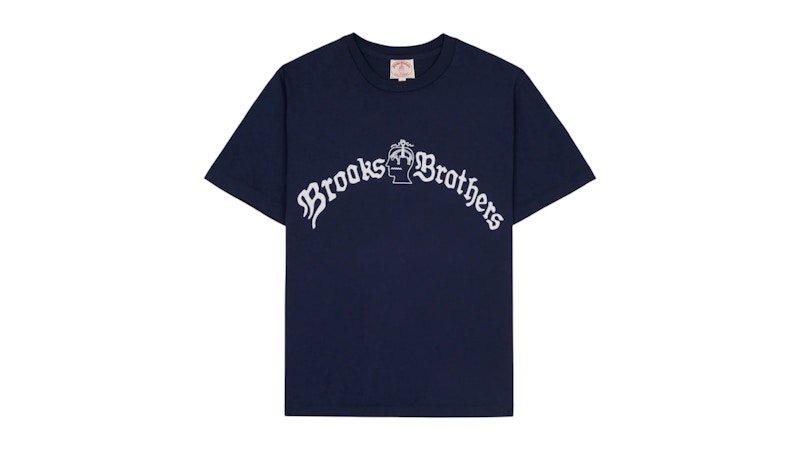 Brain Dead Brooks Brothers California Tubular T-Shirt Navy