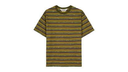 Brain Dead Casey Striped T-Shirt Moss