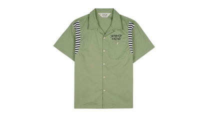 Brain Dead Cobra Flocked Bowling Shirt Sprout