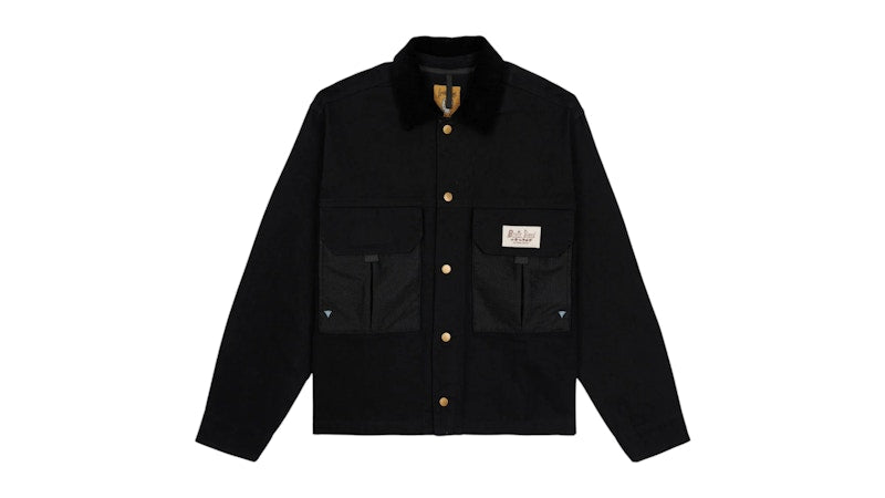 Brain Dead Cropped Chore Jacket Black