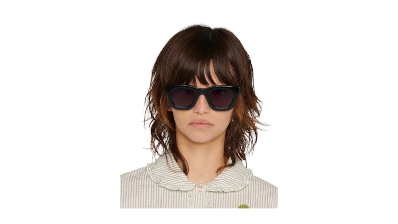 Brain Dead Elia Post Modern Primitive Eye Protection Sunglasses Black Sparkle