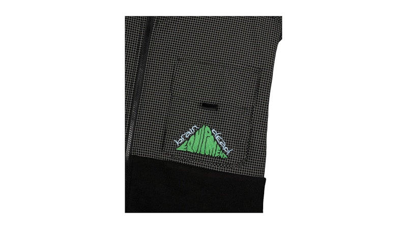 Brain Dead Equipment Ripstop Zip Fleece Jacket Black