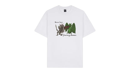 Brain Dead Fantasy Games Dungeon Crawler T-Shirt White