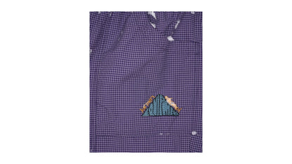 Brain Dead Gridded Ripstop Utility Short Blueberry