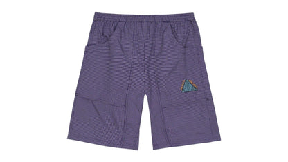Brain Dead Gridded Ripstop Utility Short Blueberry