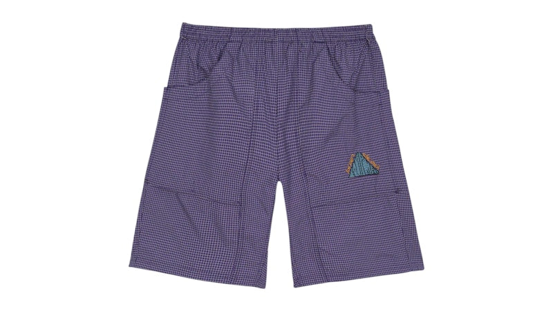 Brain Dead Gridded Ripstop Utility Short Blueberry