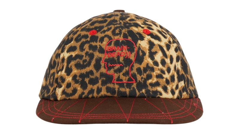 Brain Dead Logohead Longbrim Hat Leopard