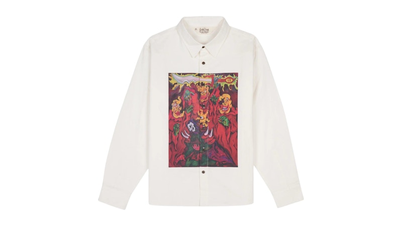 Brain Dead Mythic Star Oxford Shirt White