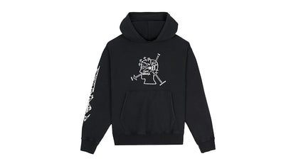 Brain Dead Neuro Free Association Hoodie Washed Black