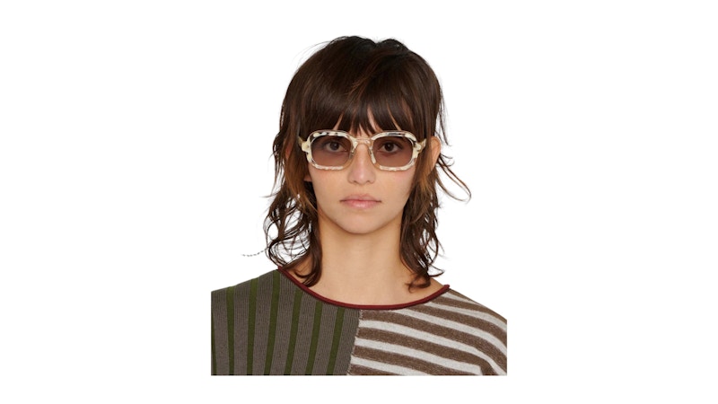 Brain Dead Newman Post Modern Primitive Eye Protection Sunglasses Milk Tortoise