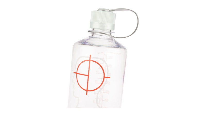 Brain Dead Records 32oz Narrow Mouth Nalgene Water Bottle Clear/Grey
