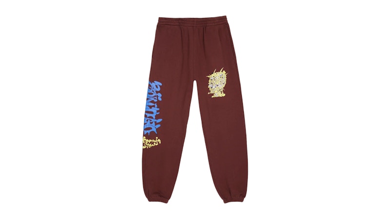 Brain Dead Scrambled Sweatpant Maroon