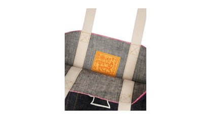 Brain Dead Selvedge Denim Logohead Tote Bag Indigo