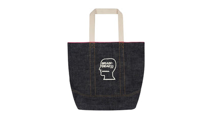 Brain Dead Selvedge Denim Logohead Tote Bag Indigo