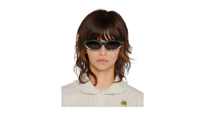 Brain Dead Shyne Post Modern Primitive Eye Protection Sunglasses Green Pearl