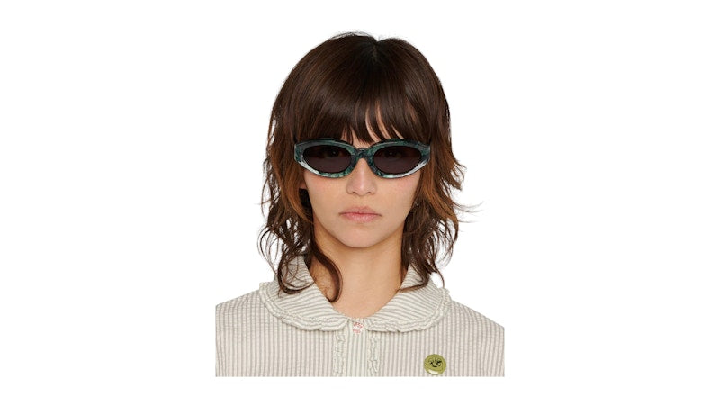 Brain Dead Shyne Post Modern Primitive Eye Protection Sunglasses Green Pearl