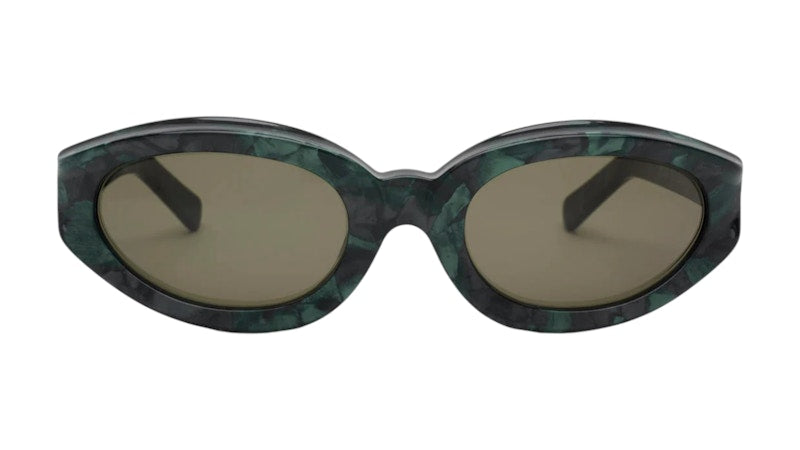 Brain Dead Shyne Post Modern Primitive Eye Protection Sunglasses Green Pearl