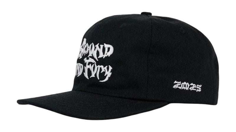 Brain Dead Sound & Fury 2025 6 Panel Hat Black