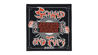Brain Dead Sound & Fury 2025 Lineup Bandana Black
