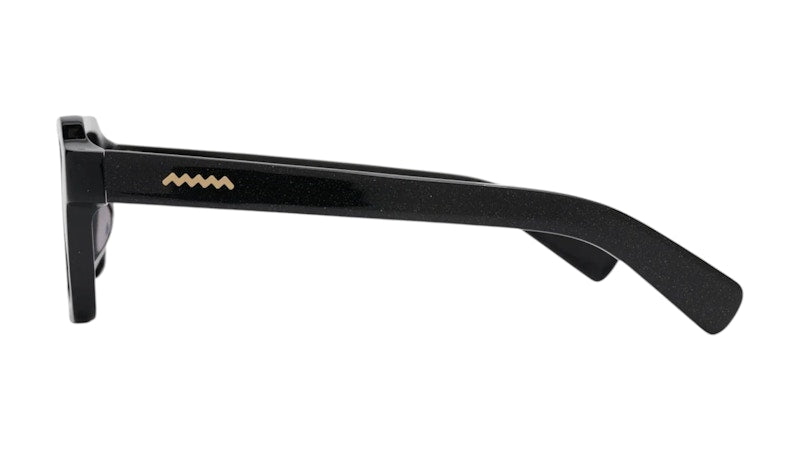 Brain Dead Staunton Post Modern Primitive Eye Protection Sunglasses Black Sparkle