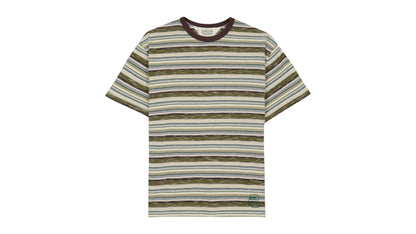 Brain Dead Toni Stripe T-Shirt Olive/Multi