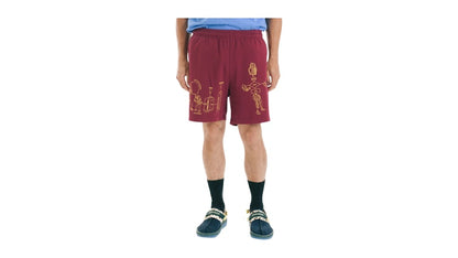 Brain Dead Tutorials Heavyweight Jersey Short Burgundy