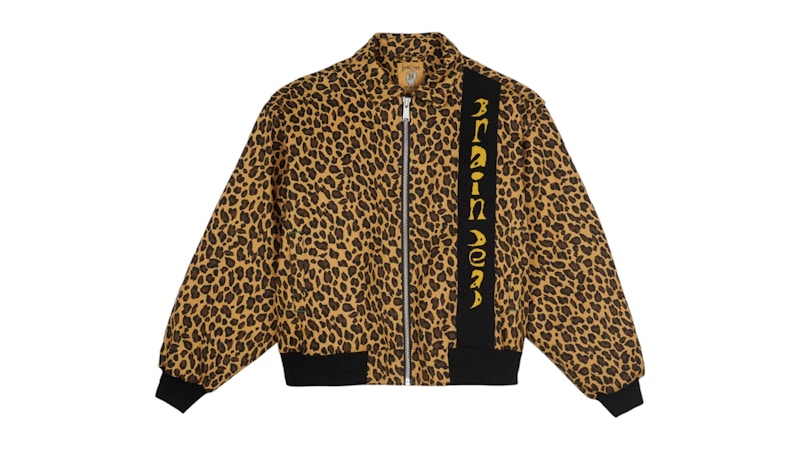 Brain Dead Twill Flight Jacket Leopard