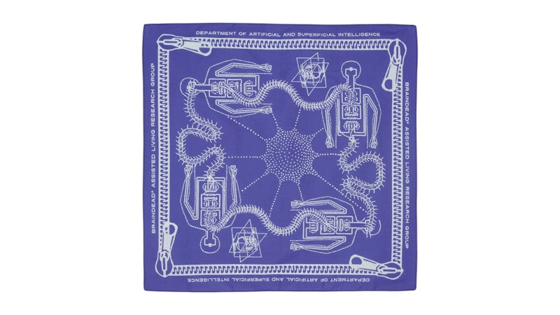 Brain Dead Zipper Bandana Purple