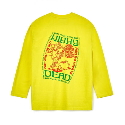 Brain Dead x Dover Street Market Year of the Rat Long Sleeve T-Shirt Lemon