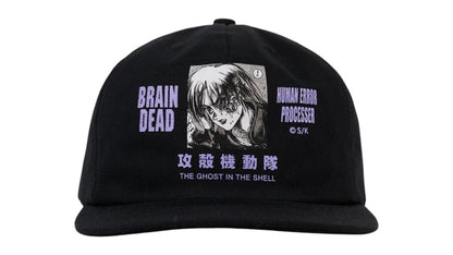 Brain Dead x Ghost In The Shell Printed 6 Panel Hat Black
