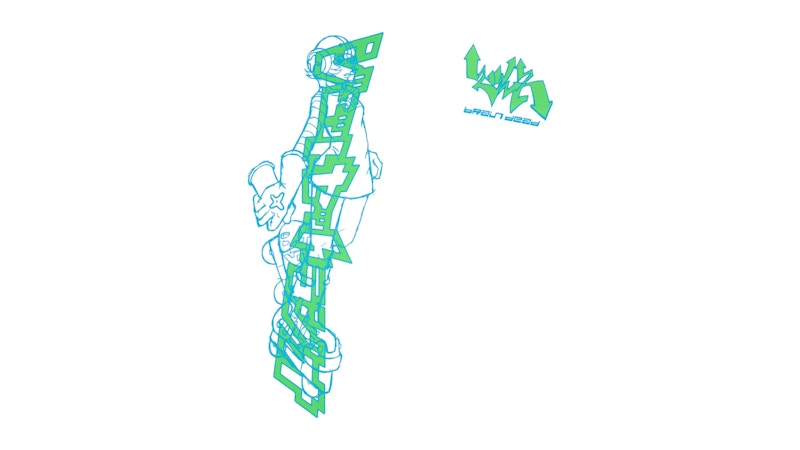 Brain Dead x Sega: Jet Set Radio T-Shirt White