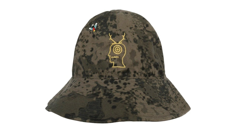 Brain Dead x South2 West8 Fishing Bucket Hat Grey