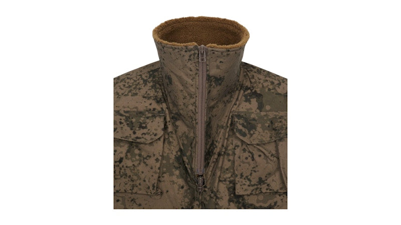 Brain Dead x South2 West8 Fleece Sleeve Tenkara Short Jacket Grey