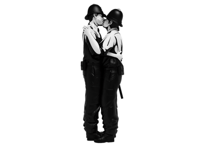 Brandalised Mighty Jaxx Kissing Coppers Figure