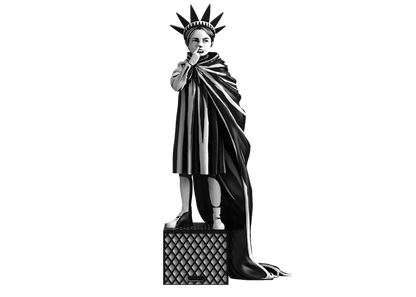 Brandalised Mighty Jaxx Liberty Girl Figure