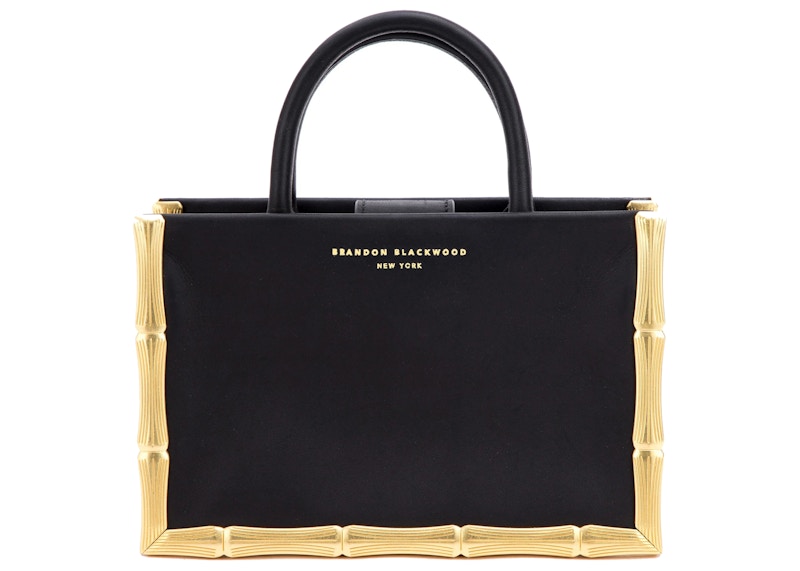 Brandon Blackwood Bamboo B Tote Bag Black