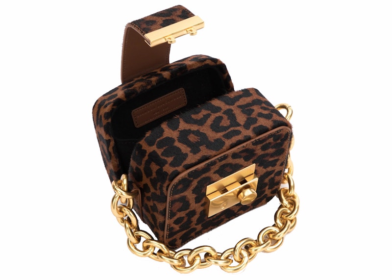Brandon Blackwood Caro Buckle Bag Leopard Ponyhair