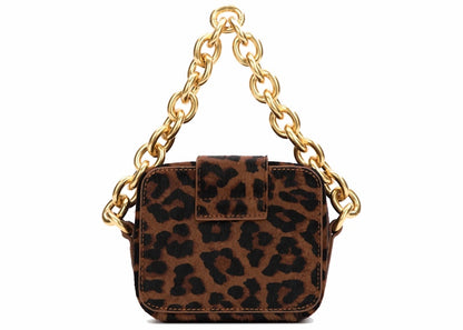 Brandon Blackwood Caro Buckle Bag Leopard Ponyhair